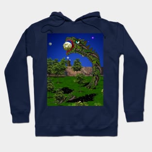 Planet Eating Worm Dragon Hoodie